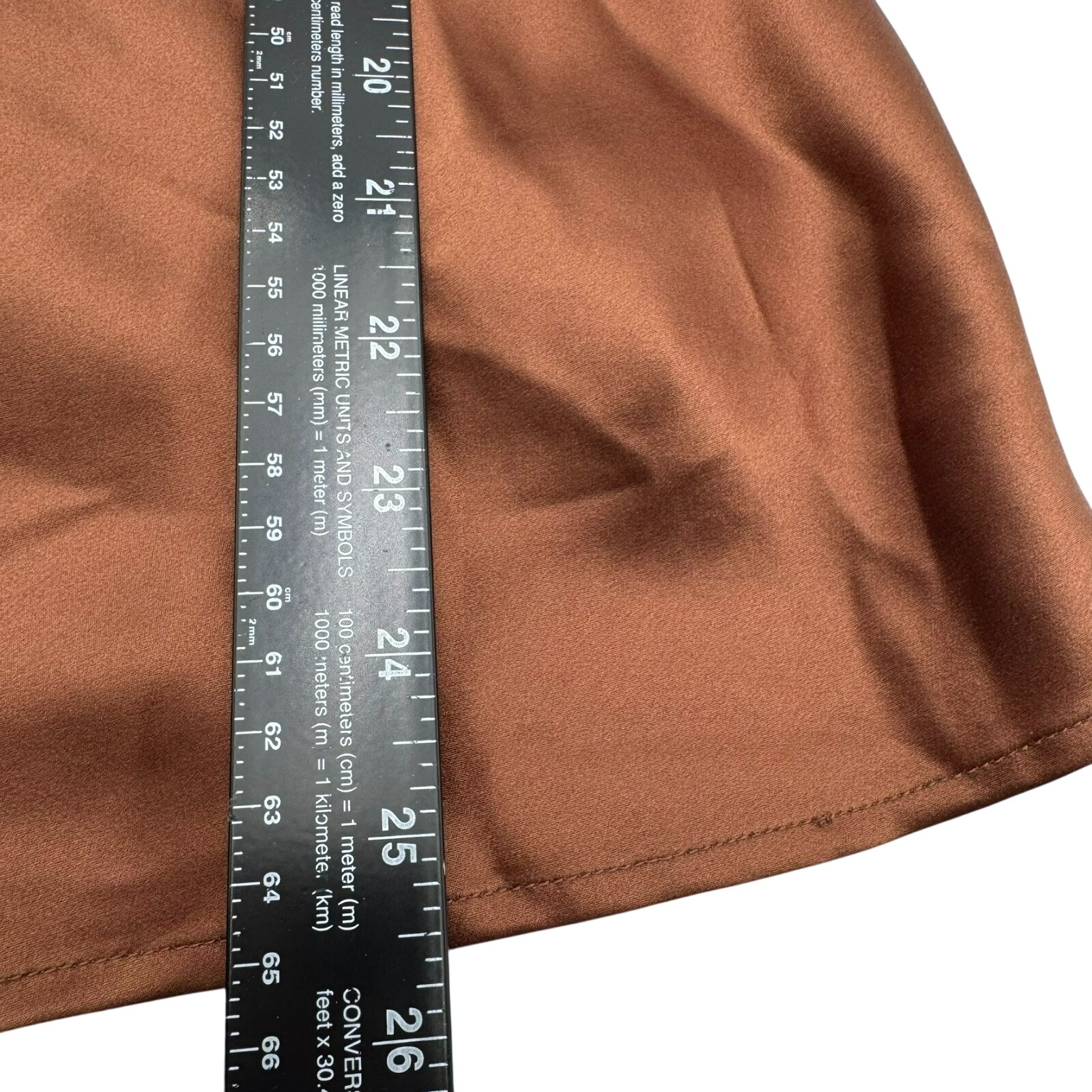 Neiman Marcus Nk Imode Women's Medium Brown 100% Silk Lace Blouse Tank Lingerie — image 8 of 8